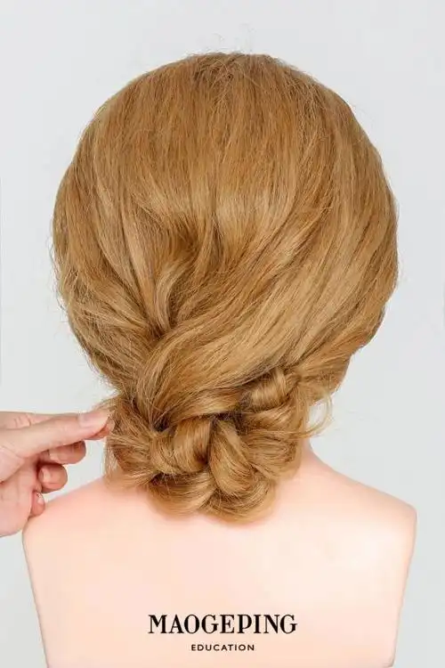 麻花辫盘发(辫子盘发教程) - 月牙知识库