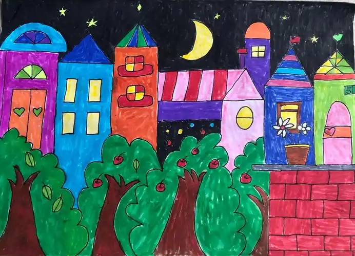 二年级——《画夜景》