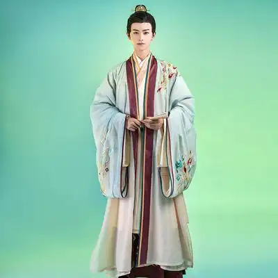 沐汉风原创正品大司命宋制褙子可交穿春秋薄款情侣cp款汉服男