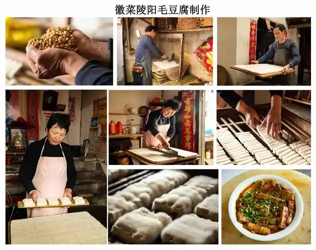 《徽菜陵阳毛豆腐制作》