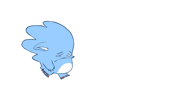 卡通gif动物gif撞倒gif可爱gif