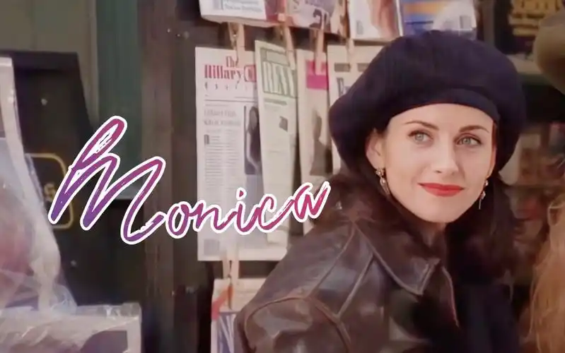 【老友记monica】黑发红唇 妆造巅峰期的莫妮卡