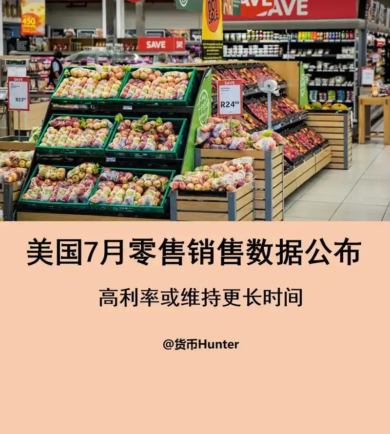 美国"恐怖数据"公布.7月份美国零售业销售超预期增长,占美国 - 抖音