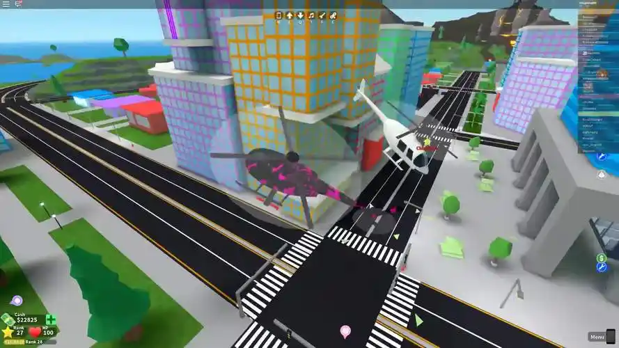 roblox疯狂城市!秘密武器!毒气瓦斯堵瞬间毒晕逃犯?面面解说