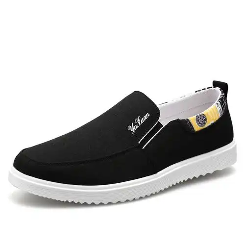 枫述老北京布鞋男夏季防臭透气休闲鞋百搭一脚蹬懒人鞋潮流男士帆布鞋