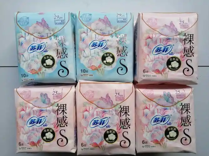苏菲卫生巾裸感s系列夜用2包290cm十4包日用250cm共6包44片