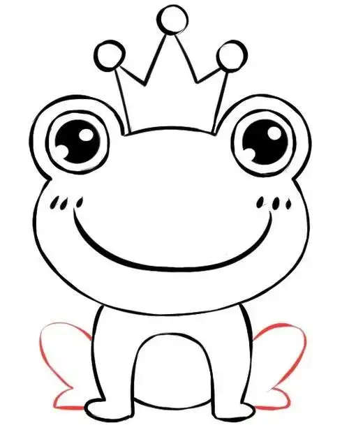 狮子和青蛙简笔画