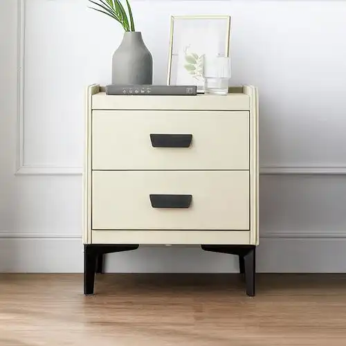 林氏木业北欧风格ins床头柜卧室家具简易小柜子床边柜储物收纳柜d002