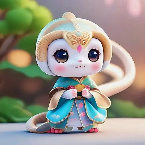 俏皮可爱的蛇宝宝