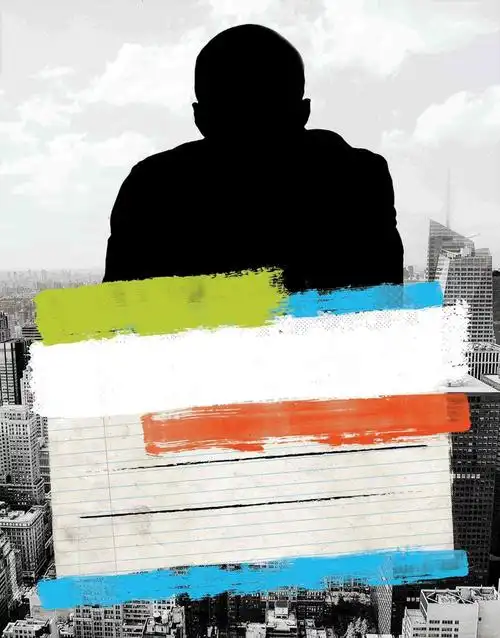 美剧疑犯追踪嫌疑人剪影海报背景