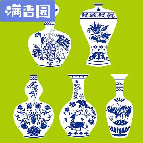 舒弗lachouffe幼儿园手工制作模具彩绘手绘白底填色硬卡纸板花瓶创意