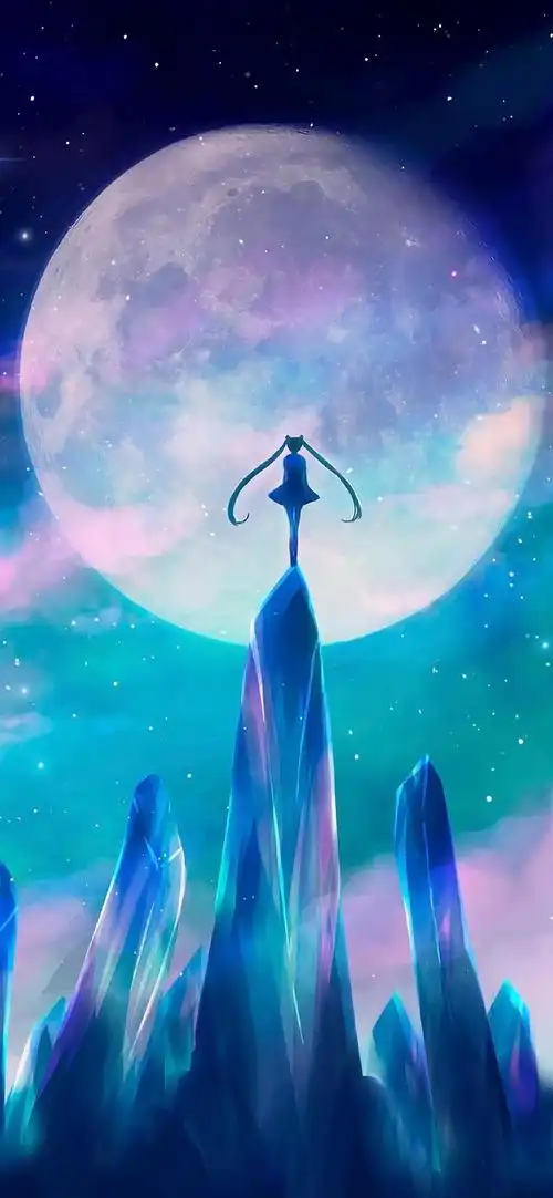 高清壁纸无水印 蓝紫色梦幻朦胧壁纸