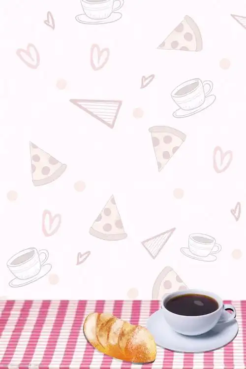 时尚简约咖啡下午茶背景素材