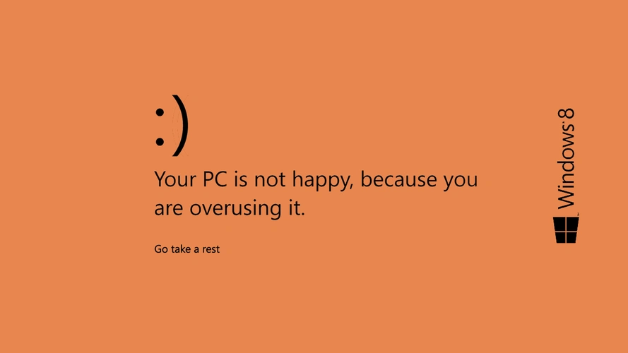 求两张win8蓝屏壁纸,一张是笑脸的一张是哭脸的