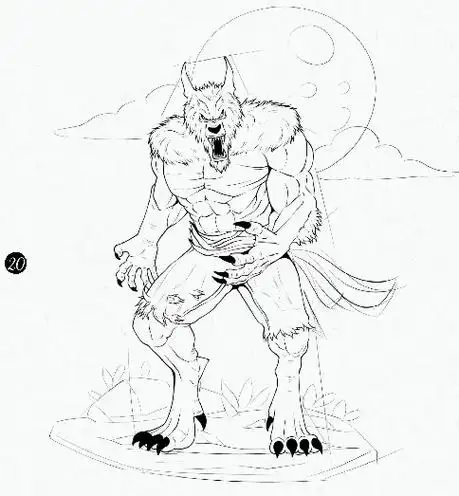 狼人怎么画狼人角色设计教程