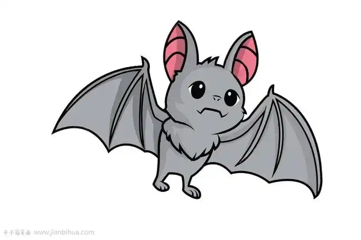 动画片蝙蝠简笔画