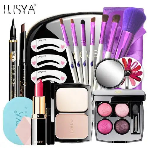 ilisya柔色化妆品套装彩妆全套初学者彩妆套装组合学生持久防水清新