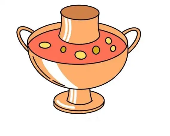 火锅简笔画画法步骤图片大全