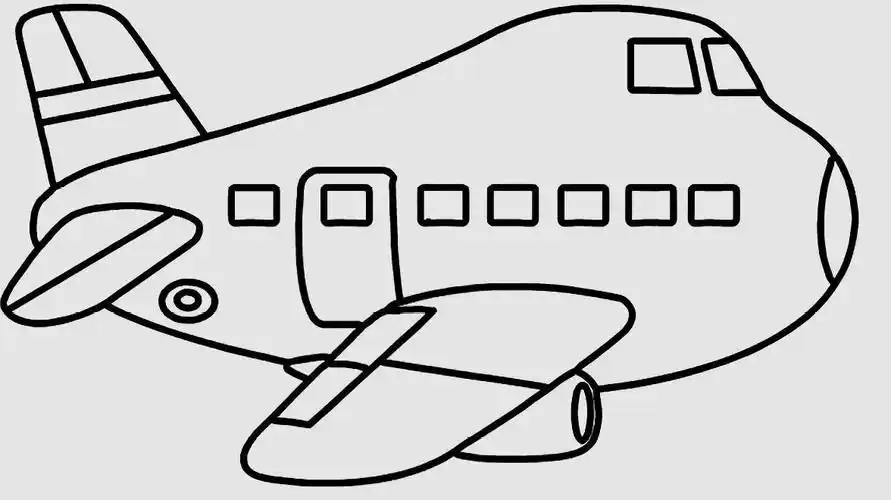 飞机简笔画幼儿飞机简笔画民航客机1飞机简笔画怎么画认识9款飞机简笔