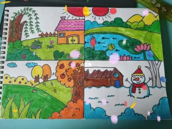 春夏秋冬简笔画