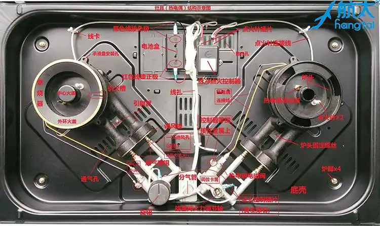 燃气灶底壳与开孔尺寸燃气灶批发须知