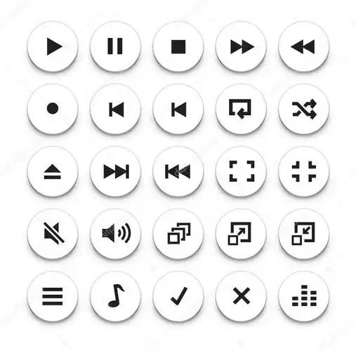 名称:视频和音频的播放按钮