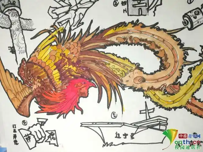 献礼七一四川一高校学子手绘中国梦