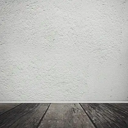 与木地板的白墙.复古背景