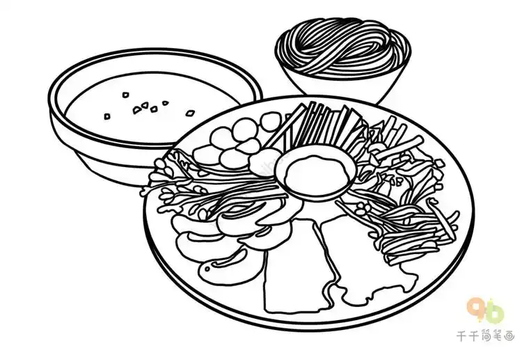 教你画 云南过桥米线简笔画_地方美食简笔画