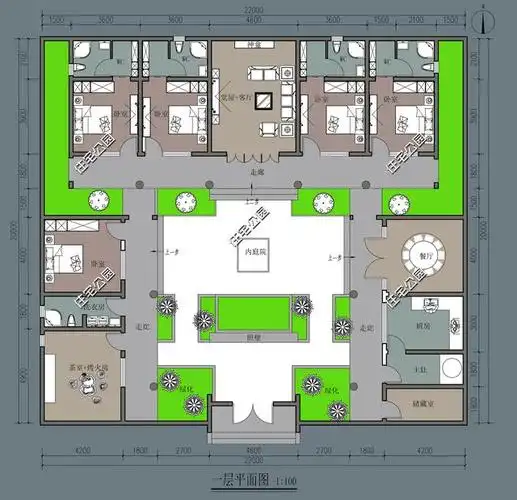45万建好的三合院图,十里八村都羡慕,秒杀别墅