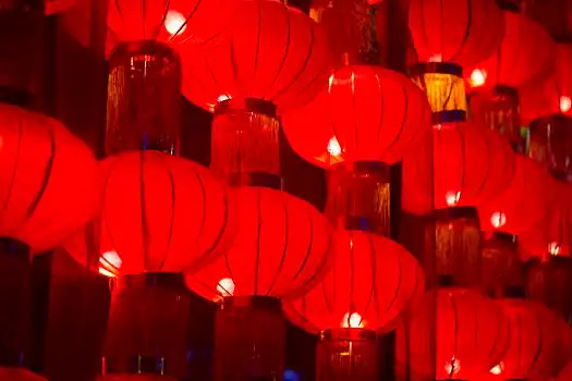 悬挂,春节,灯笼