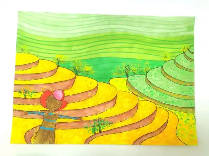 浙教版二年级下册美术第三课田园风光范画