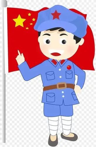 精致建党节卡通矢量敬礼的男孩素材