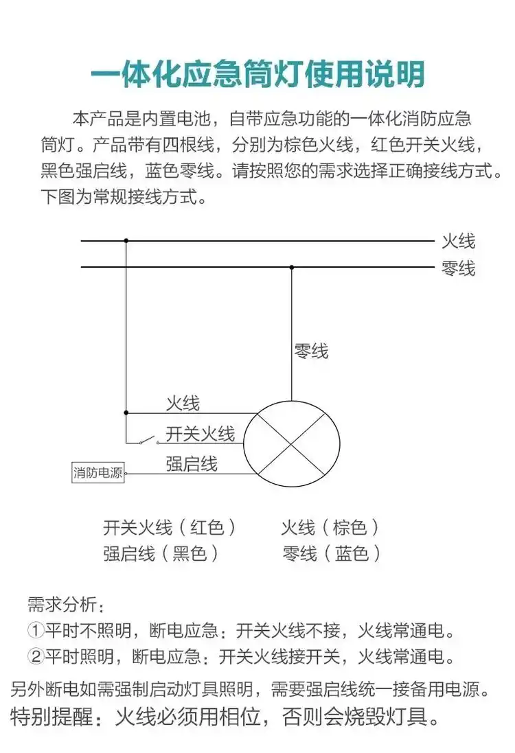 消防应急灯接线图 - 抖音