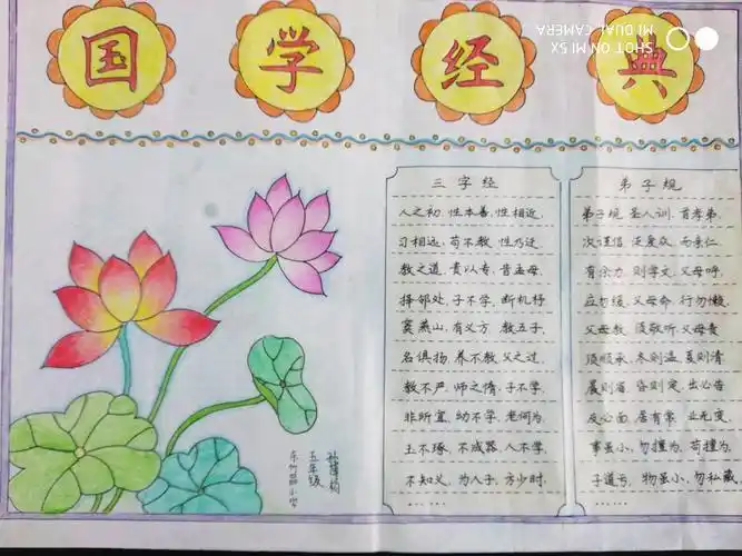 三年级传承经典弘扬国学手抄报国学经典手抄报