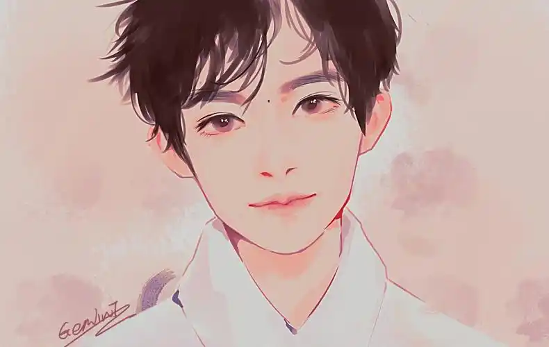 易烊千玺q版手绘