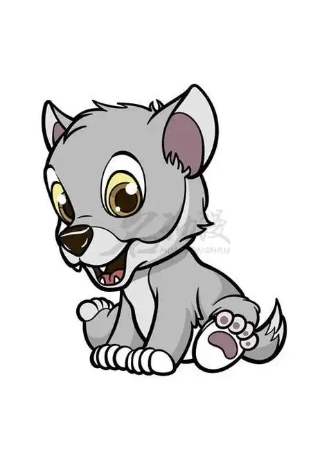 q版动物狼崽怎么画才像