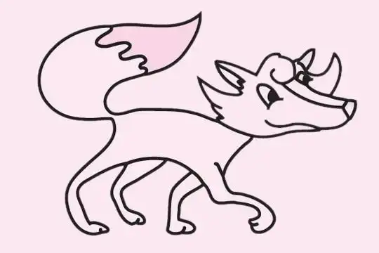 狐狸简笔画图片