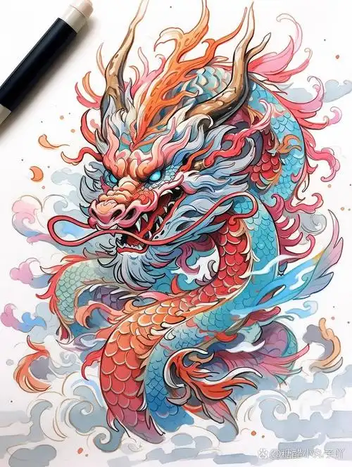 中国龙|手绘素材