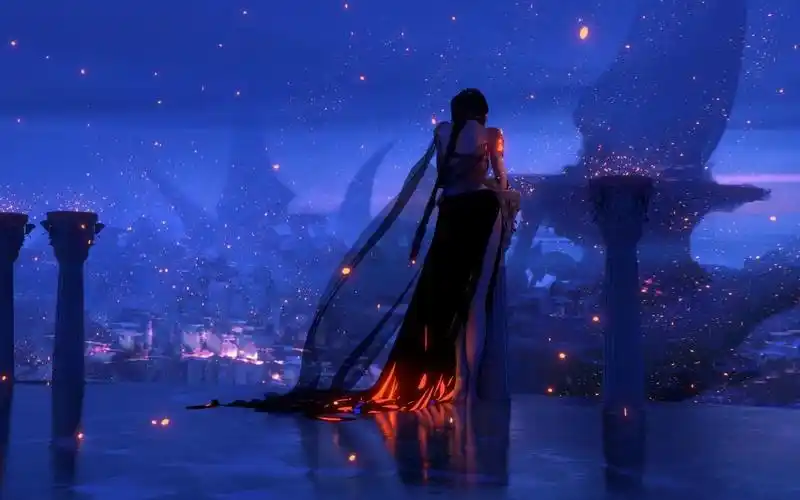 黑夜版4k鬼刀风铃公主动态壁纸1080p