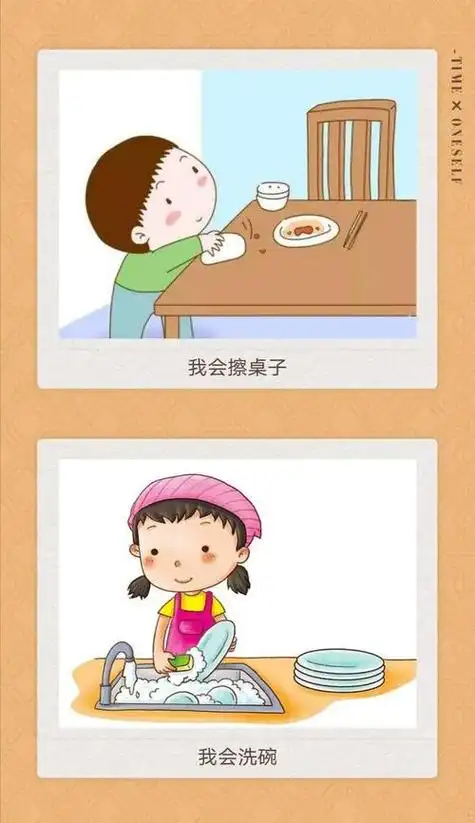 帮妈妈做家务简笔画 帮妈妈做家务简笔画男孩