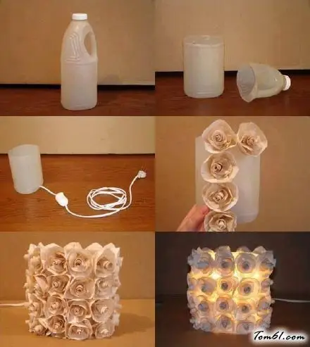 洗洁精瓶子的废物利用的创意制作图解教程_废物利用_手工制作大全