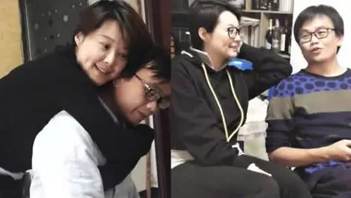 袁立和丈夫携手逛街,素颜状态超好,梁太平这一动作尽显老态