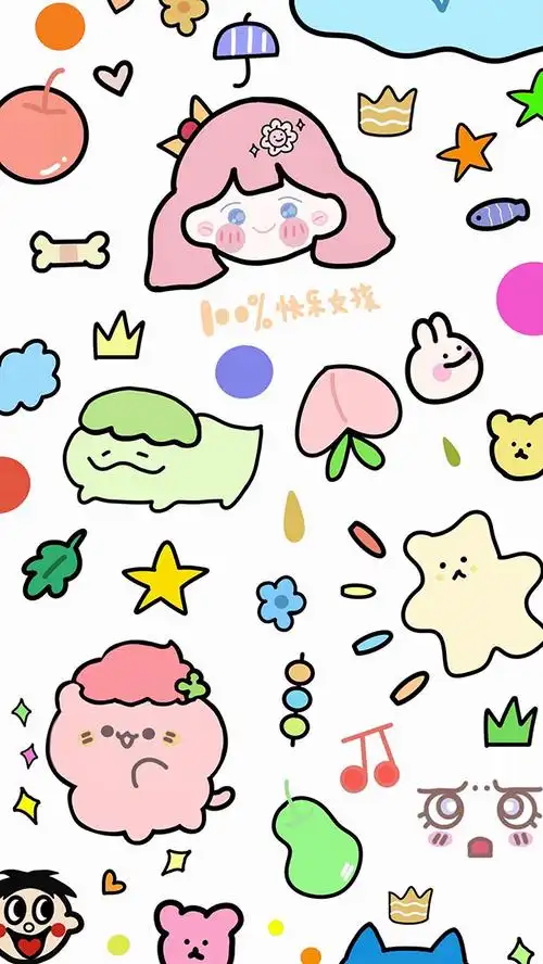 可爱风格高清手机壁纸图片