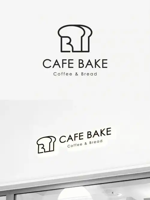 咖啡面包店logocafebake