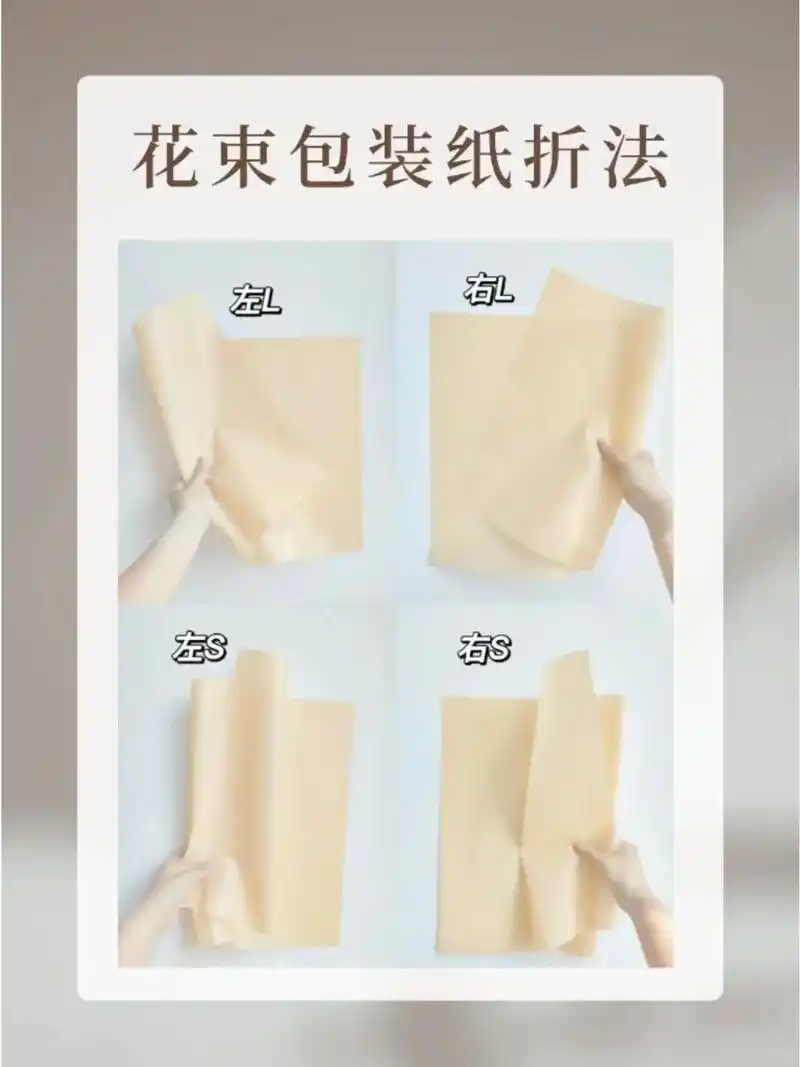 24种实用花束包装纸折法,一看就会75
