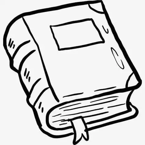 图书区进区卡简笔画