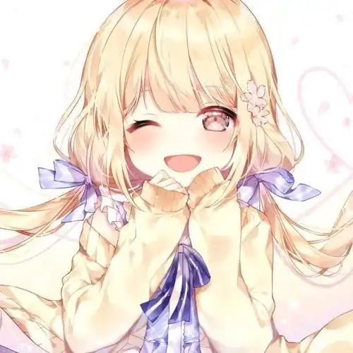 呆萌可爱的卡通动漫女生头像图片