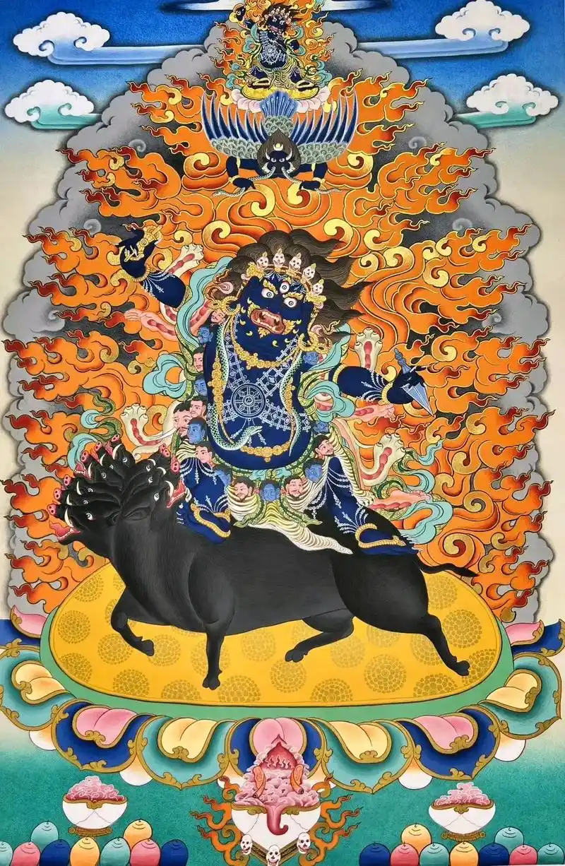 【忿怒莲师 金刚铠甲】76x53cm 金刚铠甲为莲 - 抖音