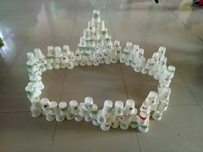 其它 北京红缨yojo 红蜻蜓幼儿园大班活动纸杯叠叠乐 写美篇垒高活动